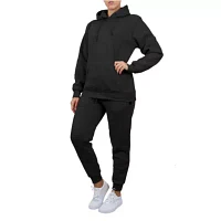 Loose Fit Fleece-Lined Pullover Hoodie & Jogger 2-Piece Set