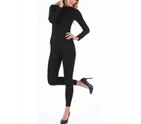 Mock neck full body jumpsuit