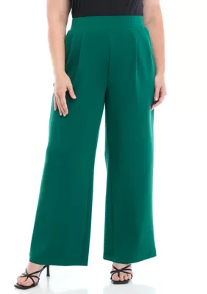 Plus Yummy Wide Leg Pants