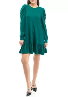 Petite Long Sleeve Prairie Dress