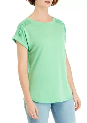 Women's Detailed Sleeve T-Shirt