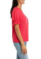 Women's Puff Smock Sleeve T-Shirt