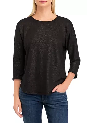 Women's 3/4 Sleeve Baby Terry Top