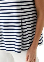 Women's Baby Terry Contrast Stripe T-Shirt