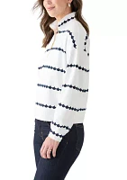 Women's 1/4 Zip Printed Popover Sweatshirt