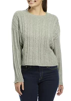 Women's Drop Shoulder  Cable Knit Sweater