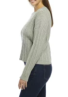 Women's Drop Shoulder  Cable Knit Sweater