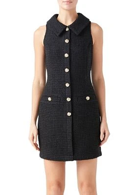 Tweed Halter Mini Dress