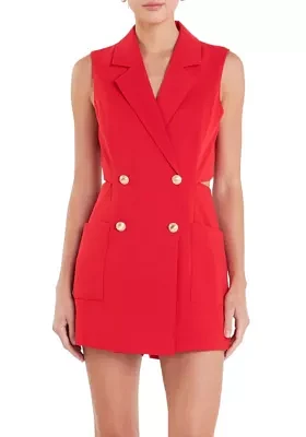 Sleeveless Suit Romper