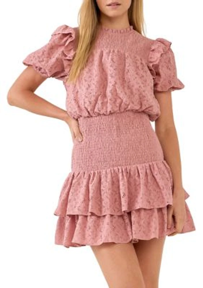 Smocked Lace Dress