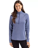 Cutter & Buck Peshastin Eco Fleece Recycled Womens Half Zip Pullover