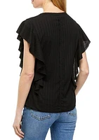 Women's Framed Ruffle T-Shirt