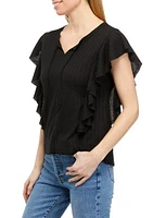 Women's Framed Ruffle T-Shirt