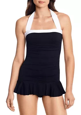 Skirted One Piece Swimsuit