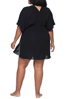 Plus Tunic Dress Swim Cover Up