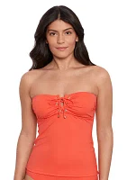 Beach Club Solid Bandini Swim Top