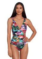 Over the Shoulder Ring One Piece Swimsuit