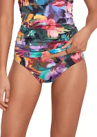 Jungle Paradise Printed Hipster Swim Bottoms