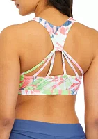 Tropical Print Swim Bra