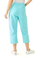 Women's Pull On Terry Crop Pants