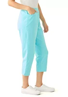 Women's Pull On Terry Crop Pants