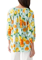 Women's Textured Printed Blouse