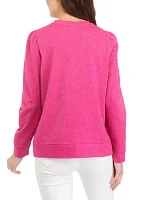 Women's Long Sleeve Sequin Sweatshirt