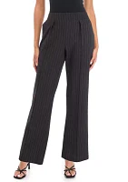 Women's Striped Wide Leg Pants