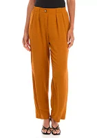 Women's Pull On Wide Leg Pants with Pleats