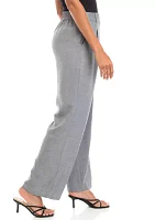 Women's Constructed Wide Leg Pants with Front Pleats