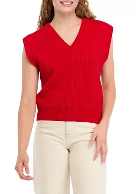 Women's V-Neck Knit Sweater Vest