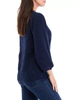 Women's Cable Knit Button Front Cardigan