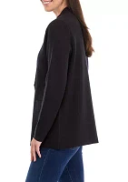 Women's Open Front Knit Blazer