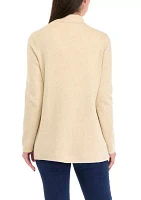 Women's Open Front Knit Blazer