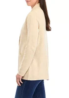 Women's Open Front Knit Blazer