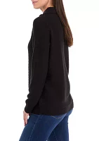 Women's 1/4 Zip Cable Knit Sweater