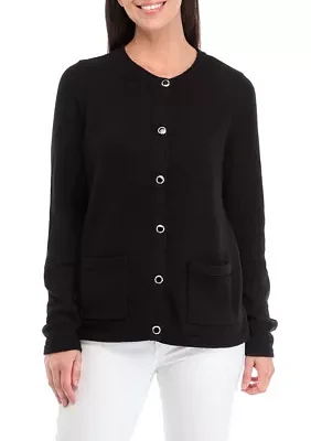 Women's Solid Knit Cardigan