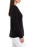 Women's Solid Knit Cardigan