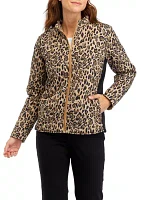 Women's Side Rib Printed Puff Jacket