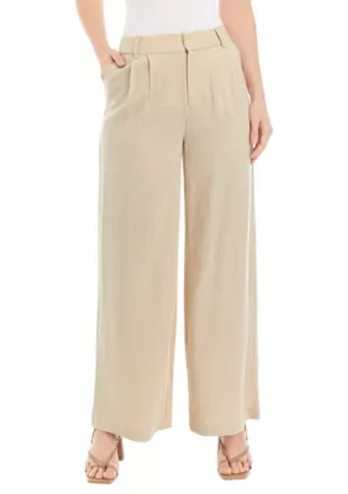 Women's Relaxed Pleat Front Trouser Pants