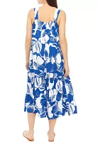 Petite Beachy Swing Printed Maxi Dress