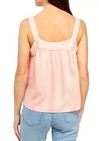 Petite Tie Neck Tank Top