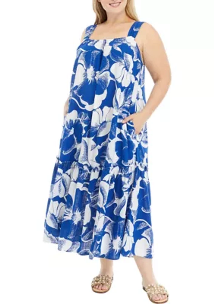 Plus Beachy Swing Maxi Dress