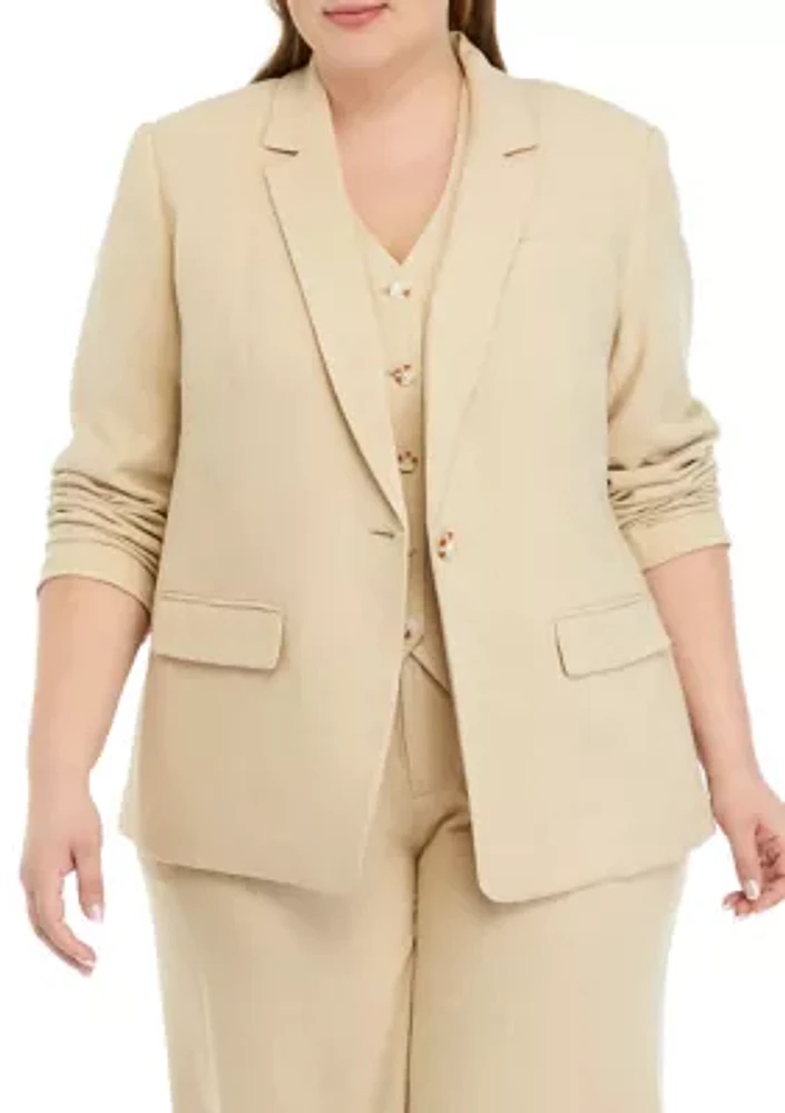 Plus Relaxed Blazer