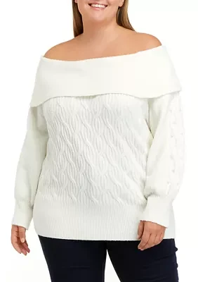 Plus Pearl Marilyn Sweater