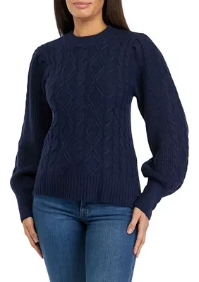 Petite Essential Cable Knit Sweater