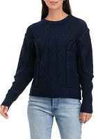 Women's Braided Cable Knit Sweater