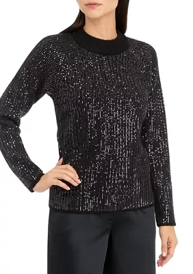 Petite Sequin Sweater