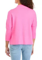 Petite Mock Neck Popover Sweater