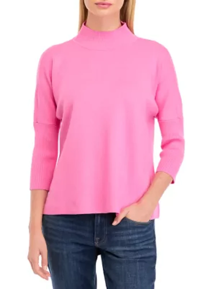 Women's Mock Neck Popover Sweater